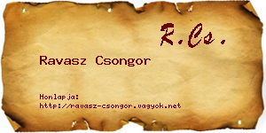 Ravasz Csongor névjegykártya